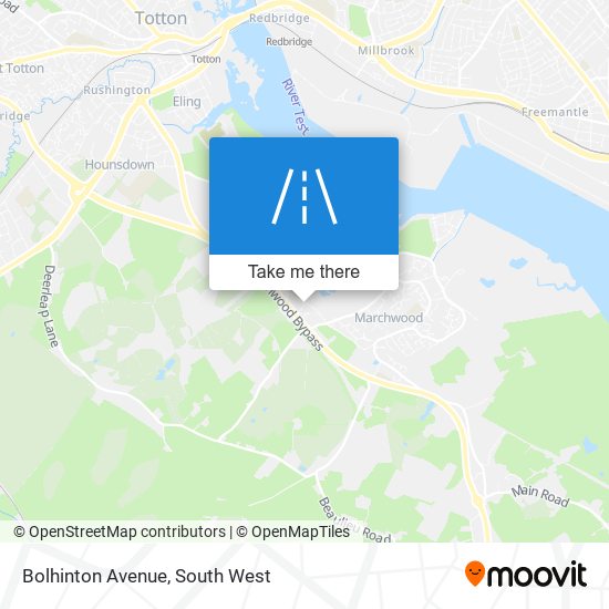 Bolhinton Avenue map