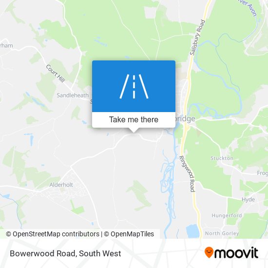 Bowerwood Road map
