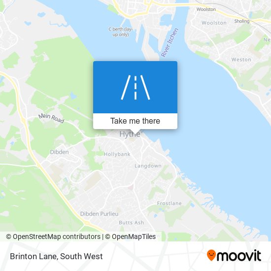 Brinton Lane map