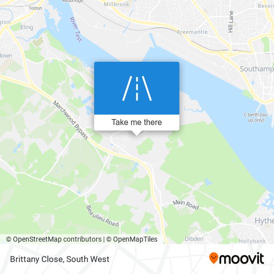 Brittany Close map