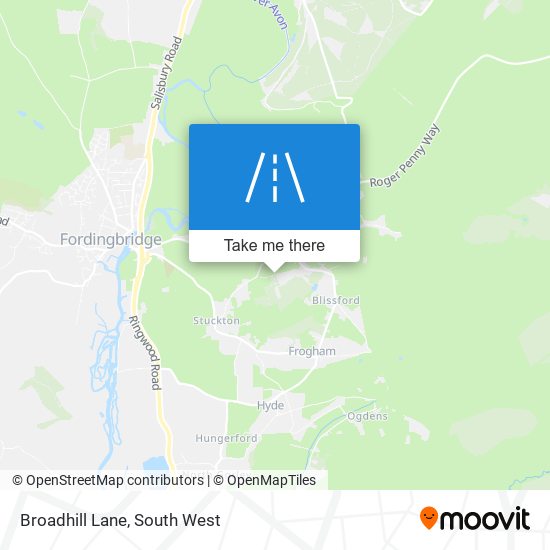 Broadhill Lane map