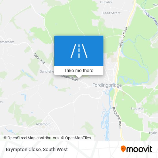 Brympton Close map