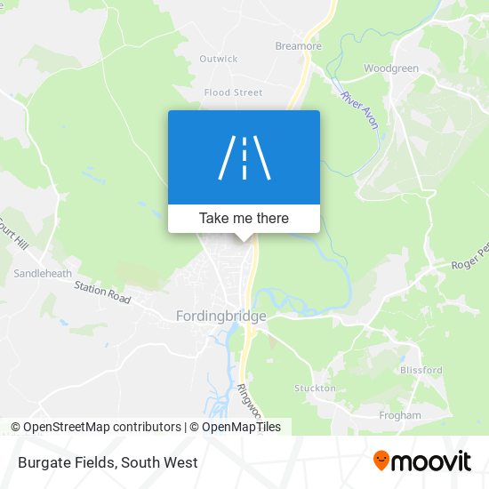 Burgate Fields map