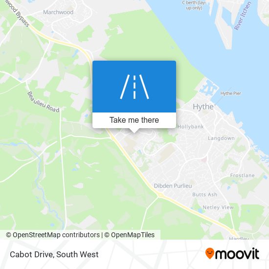 Cabot Drive map