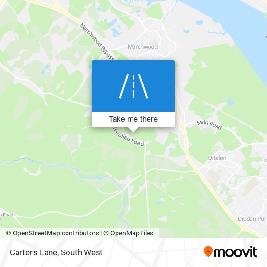 Carter's Lane map