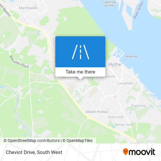 Cheviot Drive map