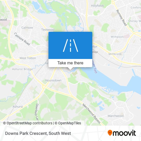 Downs Park Crescent map