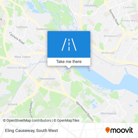 Eling Causeway map