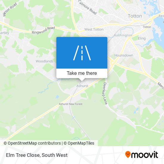 Elm Tree Close map