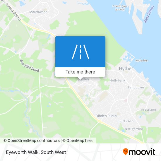 Eyeworth Walk map