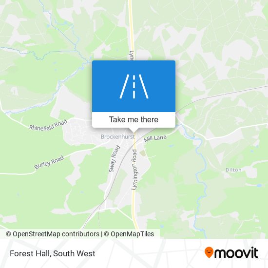 Forest Hall map