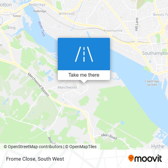Frome Close map