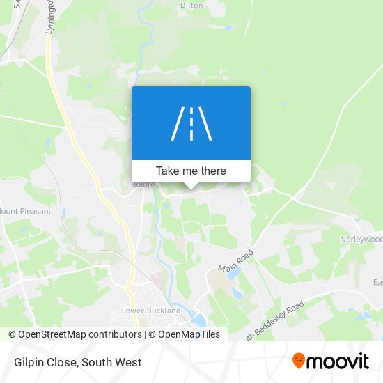 Gilpin Close map