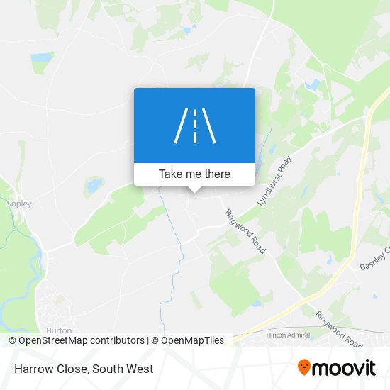 Harrow Close map