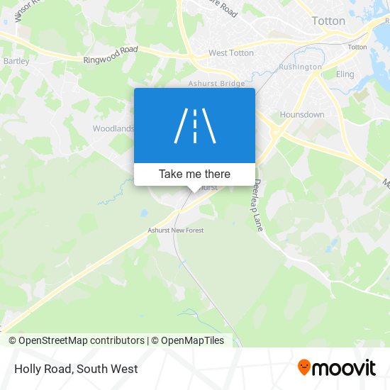 Holly Road map
