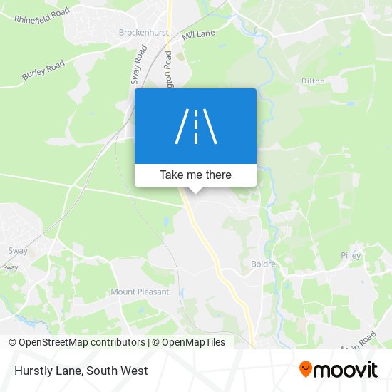 Hurstly Lane map