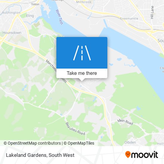 Lakeland Gardens map