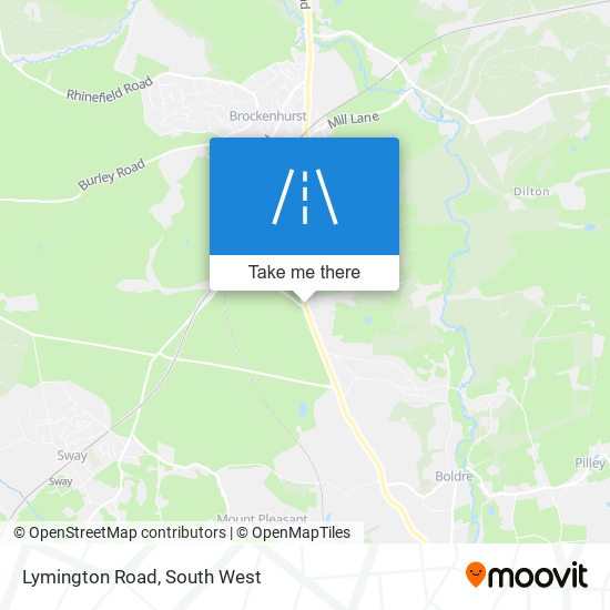 Lymington Road map