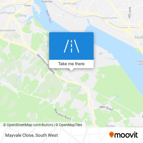Mayvale Close map