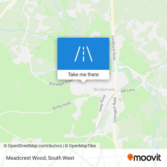 Meadcrest Wood map
