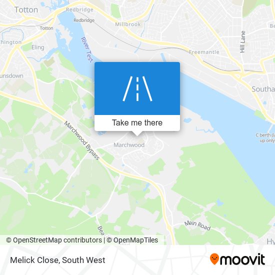 Melick Close map