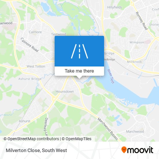Milverton Close map