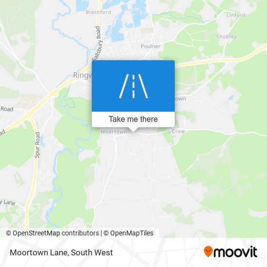 Moortown Lane map