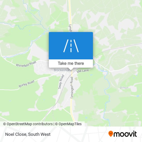 Noel Close map