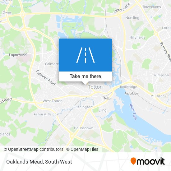 Oaklands Mead map
