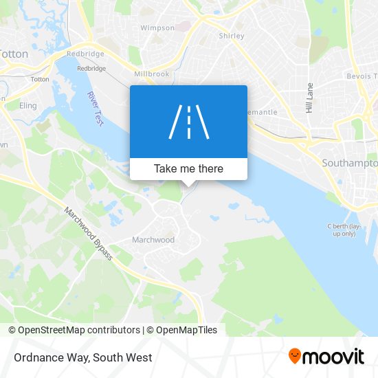 Ordnance Way map