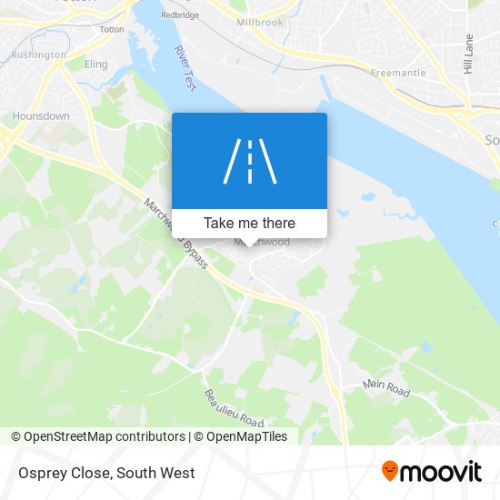 Osprey Close map