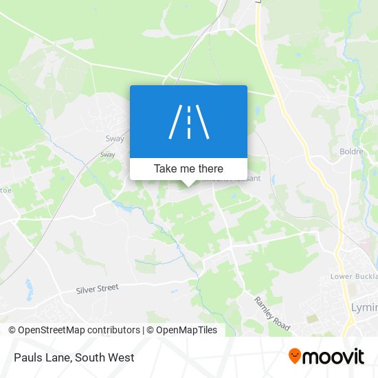 Pauls Lane map