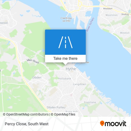 Percy Close map
