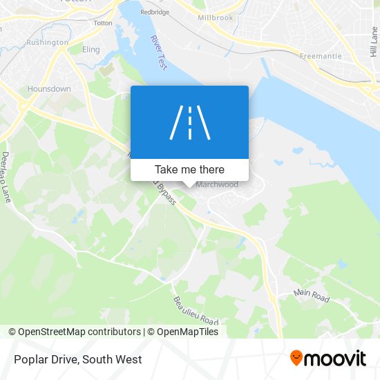 Poplar Drive map