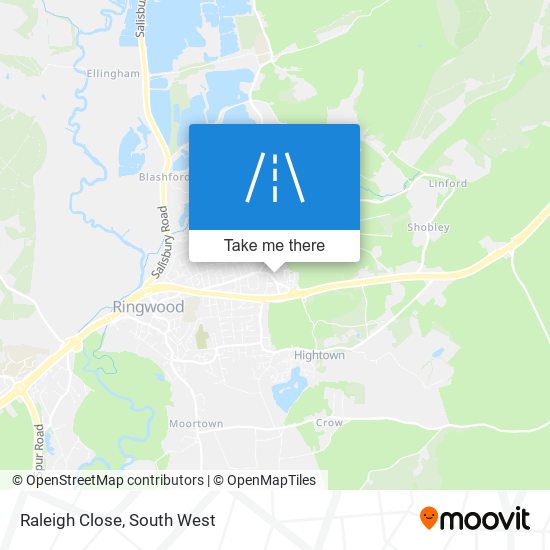 Raleigh Close map