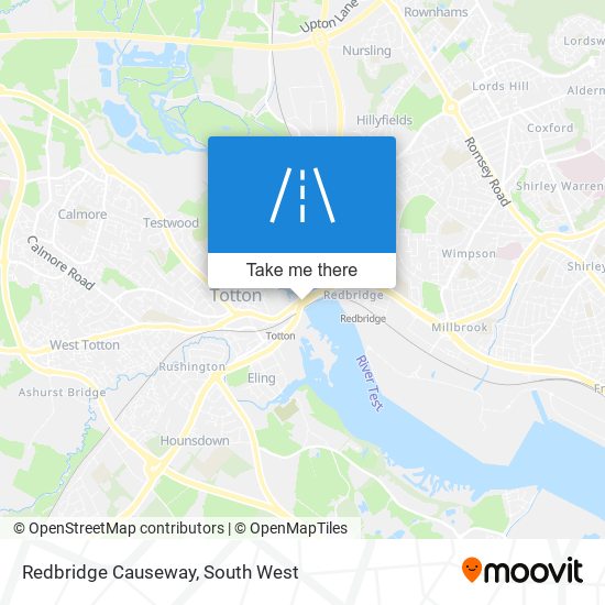 Redbridge Causeway map