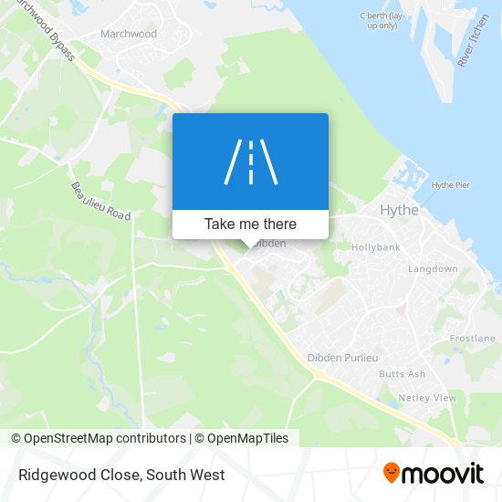 Ridgewood Close map
