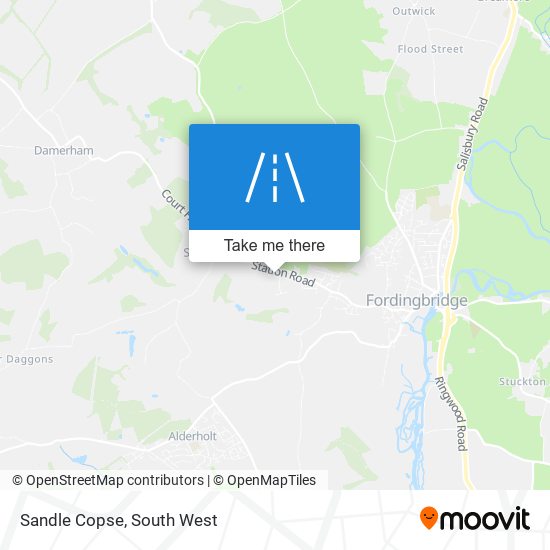 Sandle Copse map