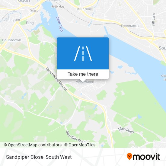 Sandpiper Close map