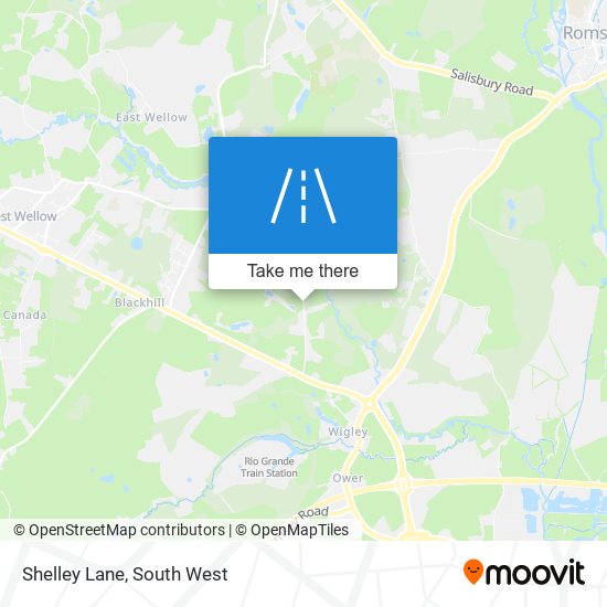Shelley Lane map