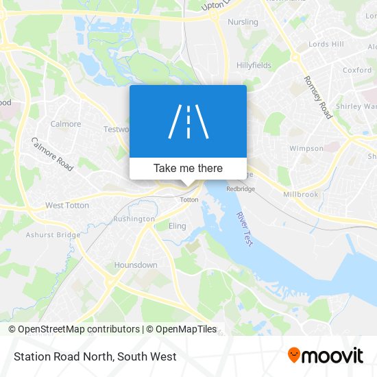 Station Road North map
