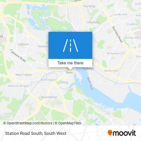 Station Road South map