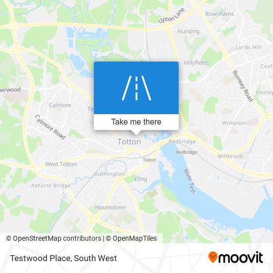 Testwood Place map