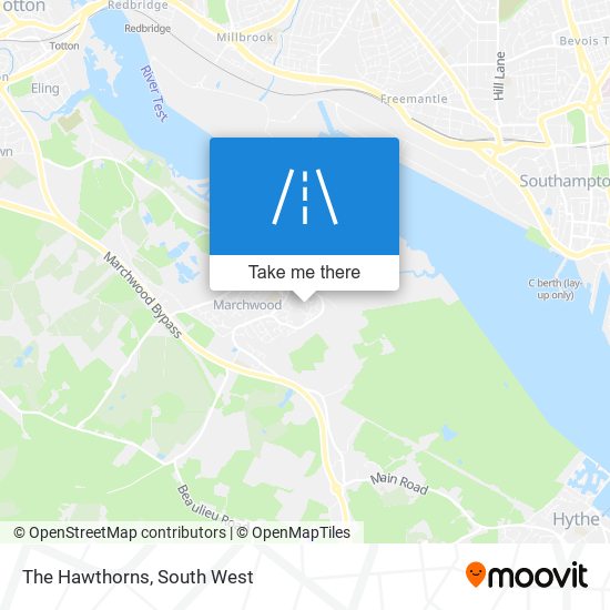The Hawthorns map