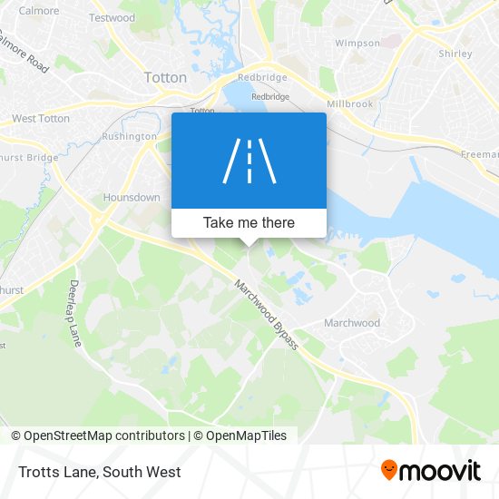 Trotts Lane map