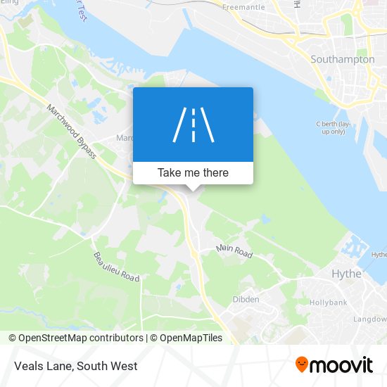 Veals Lane map
