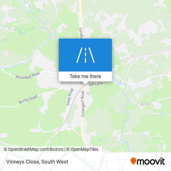 Vinneys Close map