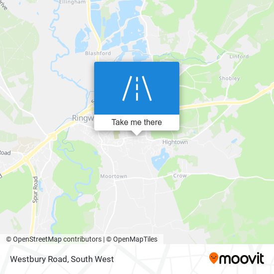Westbury Road map