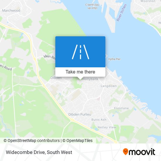 Widecombe Drive map