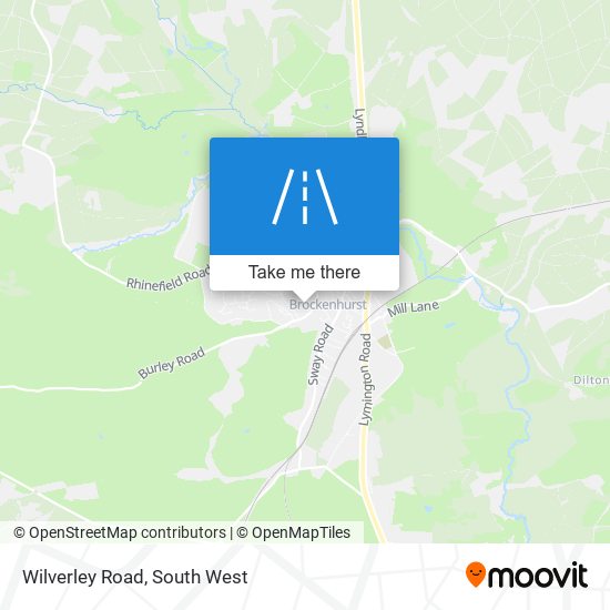 Wilverley Road map